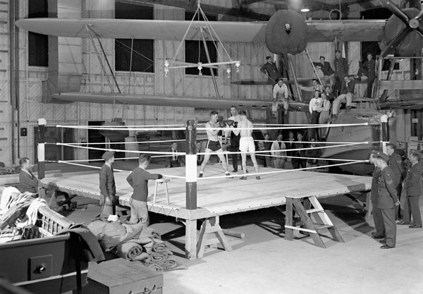 Boxing Match In Hangar