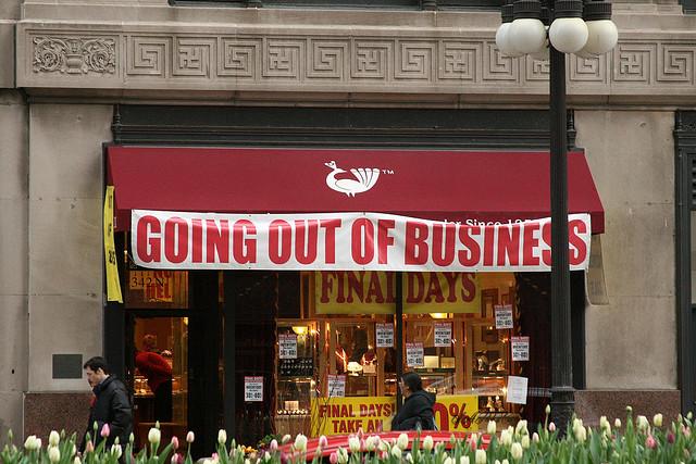Going Out of Business Proudly Displayed