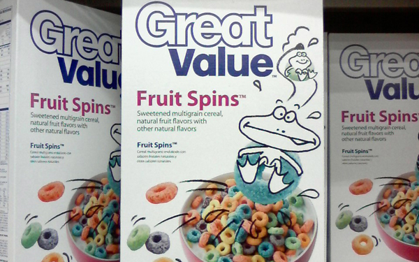 Great Value Fruit Spins Cereal